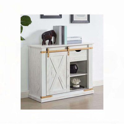 Table de salon de style rustique blanc antique 1pc