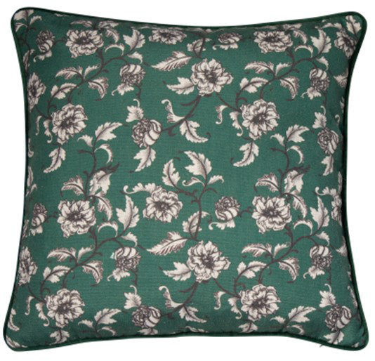 Abstract Sqaure Cushion, Green