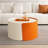 Nesting Coffee Table Set, Round Modern Side Tables With Extendable Sliding Top - No Assembly, Perfect For Small Spaces, Living Room & Office-1776921991