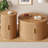 Round Fluted Coffee Table Set With Sliding Tambour Door And Storage-1904218503