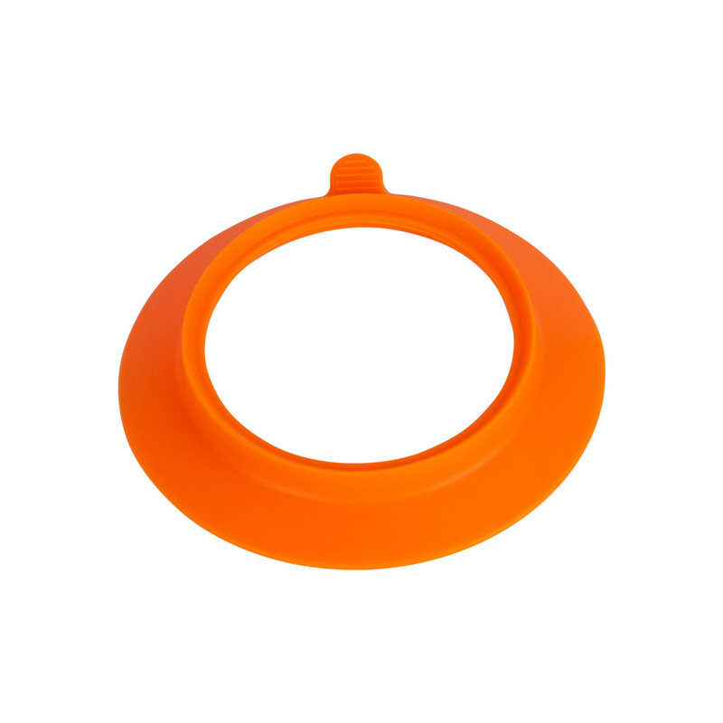 Tiny Dining Children's Bamboo Bowl Suction Cup, Orange