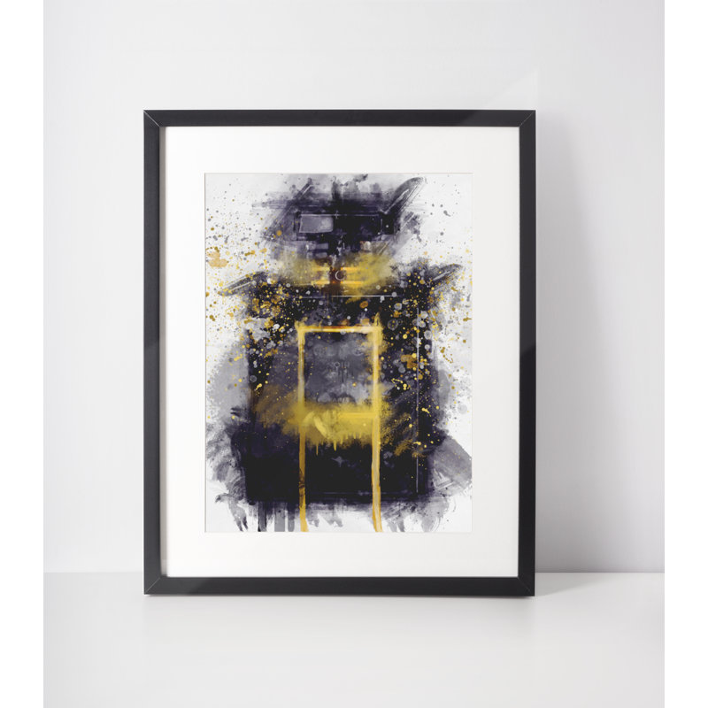 Black Fragrance Bottle - Single Picture Frame Print