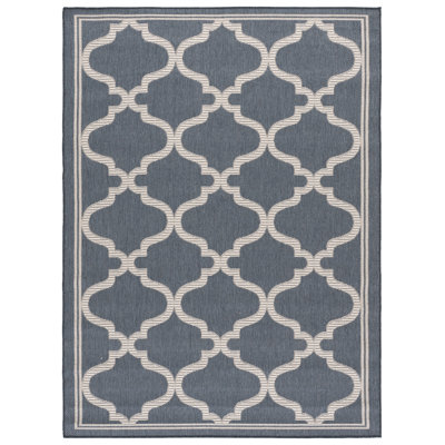 Tapis d'intérieur / extérieur à motif géométrique lavable à la machine MSR Cy