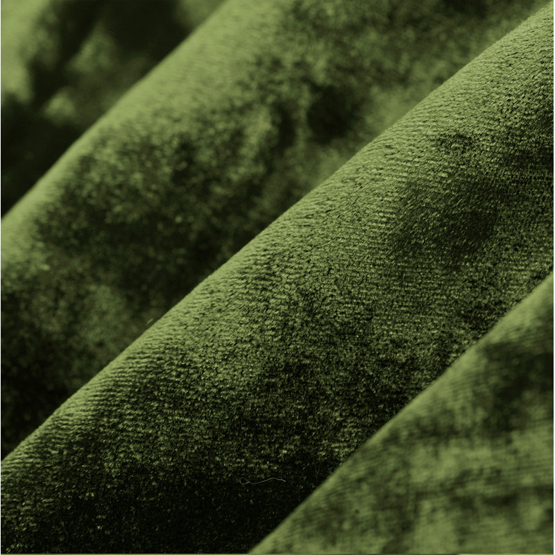 Velvet Square Pillow Cover, Olive