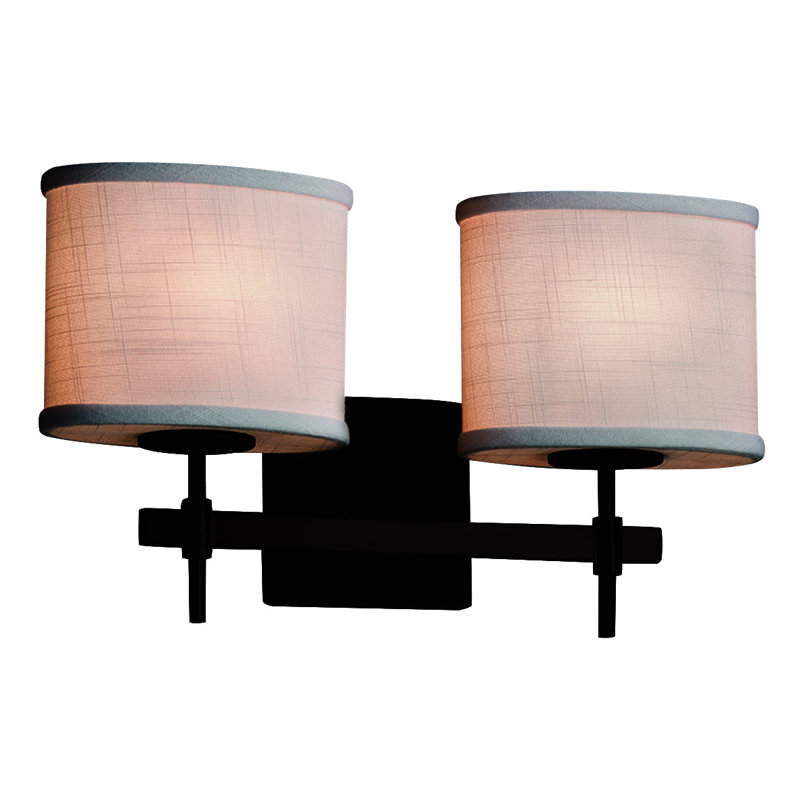 Geoffroy 2 - Light Dimmable Vanity Light, Cream, Brushed Nickel