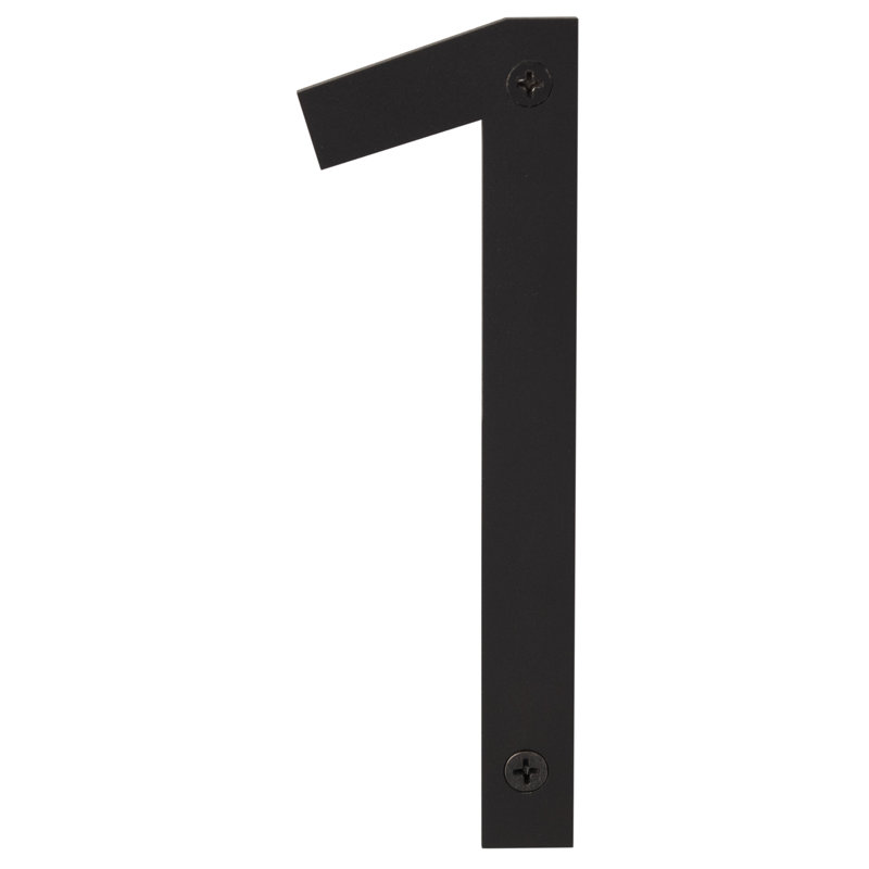 Stainless Steel house number, 6", 1, Vintage Bronze