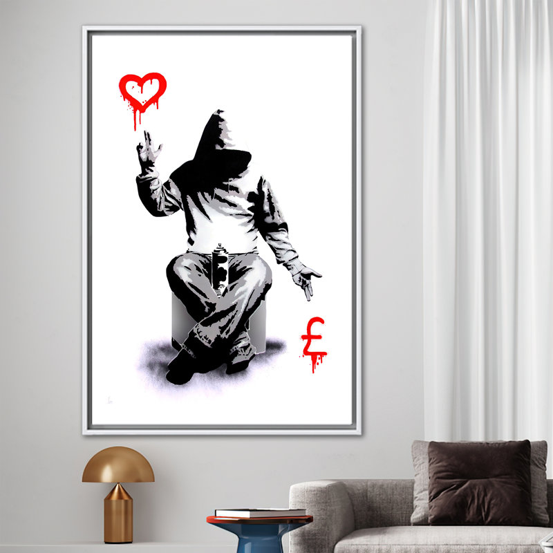 Print on Canvas, 20 cm H x 30 cm W, White Floater Framed