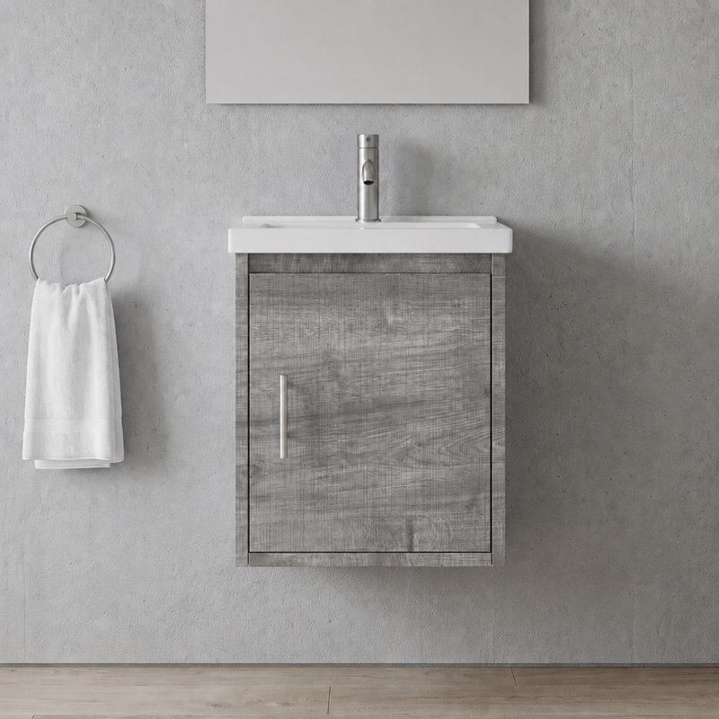 Single Bathroom Vanity with Ceramic Top