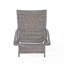 Chaise longue en osier crème
