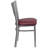 Elkton Silver Slat Back Metal Restaurant Chair-2034333299