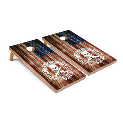 2nd Amendment Cornhole Board Set | Includes (2) Boards (8) Bags & Optional Accessories