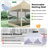 Folding Gazebo 118 x 118 Waterproof Stable Party Tent-100761448
