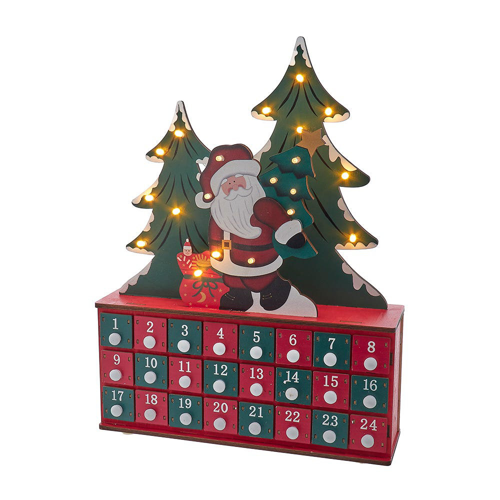 Kurt Adler This 15 75 quot Battery Operated Wooden LED Lighted Advent