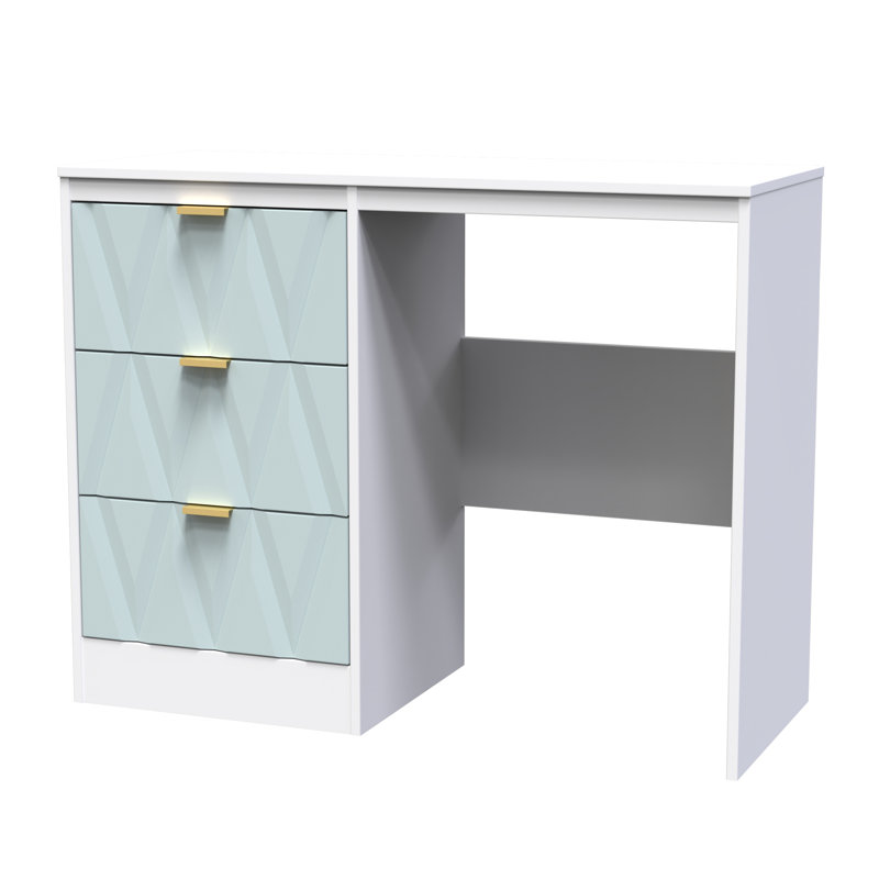 Besmir 3 Drawer Vanity (Ready Assembled), Duck/White
