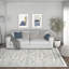Crème oriental Briele | Bleu | Gris | Tapis beige-1647492616