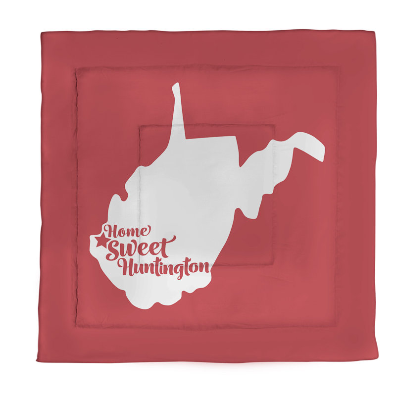 Modern & Contemporary Polyester Percale Comforter, Red