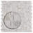 Conchella Subway White 11-1/2" x 11-7/8" Natural Shell Mosaic Wall Tile