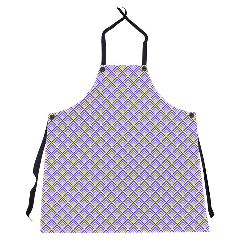 Tablier de motif géométrique classique, Mauve
