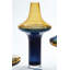 Tall Amber Over Cobalt Vase-Lg