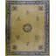 Ivory Beige Cream White Hand Knotted Pile Antique Rectangle 1920s Wool Rug