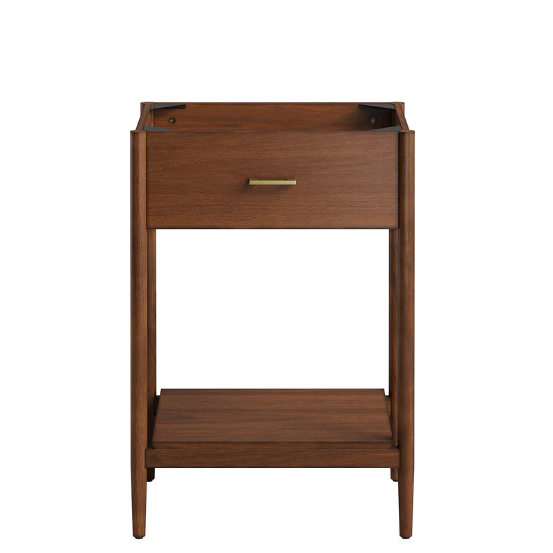 Base de meuble-lavabo simple 23,5 po Modway Zaire, Noyer