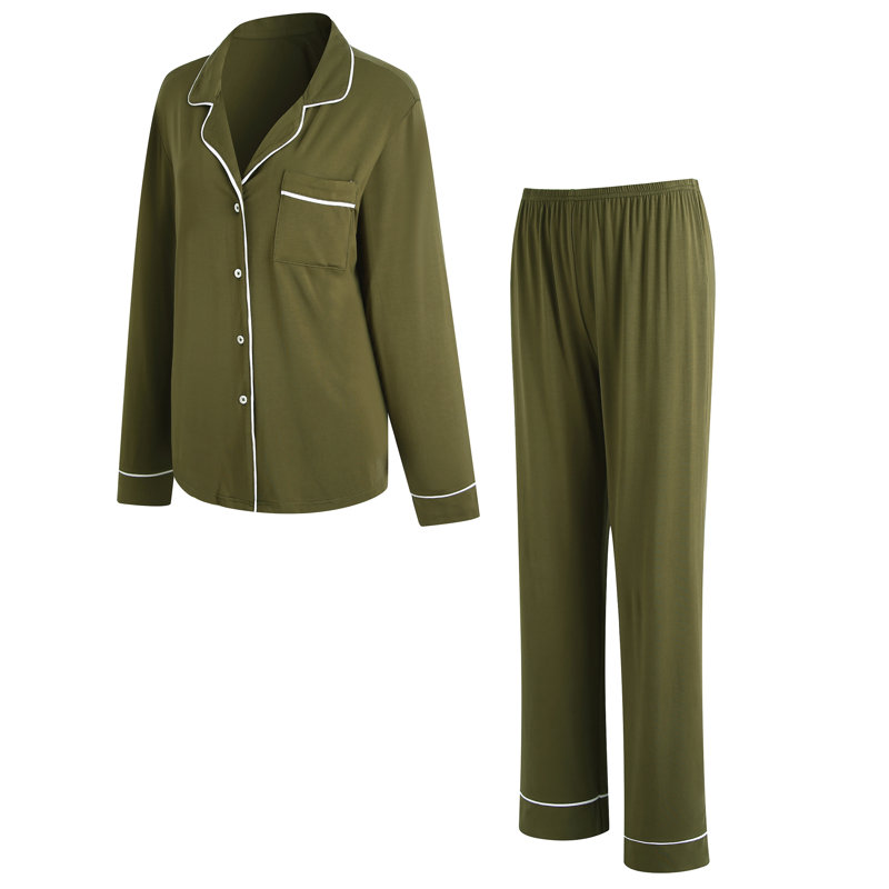 Ensemble de pyjama pour femme Andrina, M, Vert