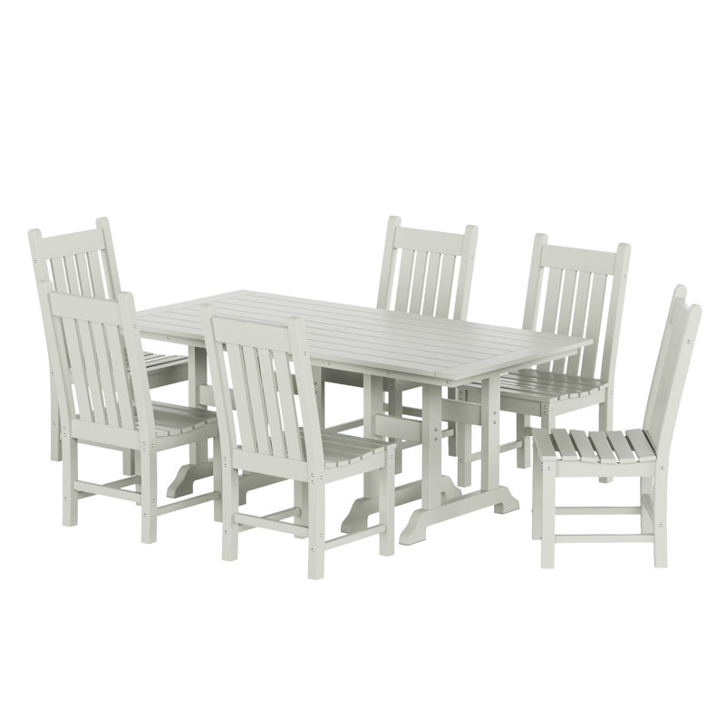 Ensemble de salle à manger rectangulaire pour 6 personnes 71 po Laguna, Sable