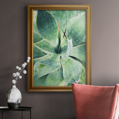 «Green Tropical Succulent I», reproduction d'art sur toile