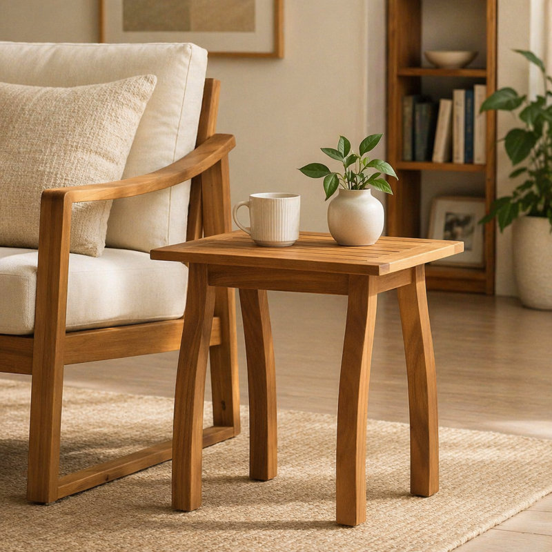 Côté bois d'acacia, Teak