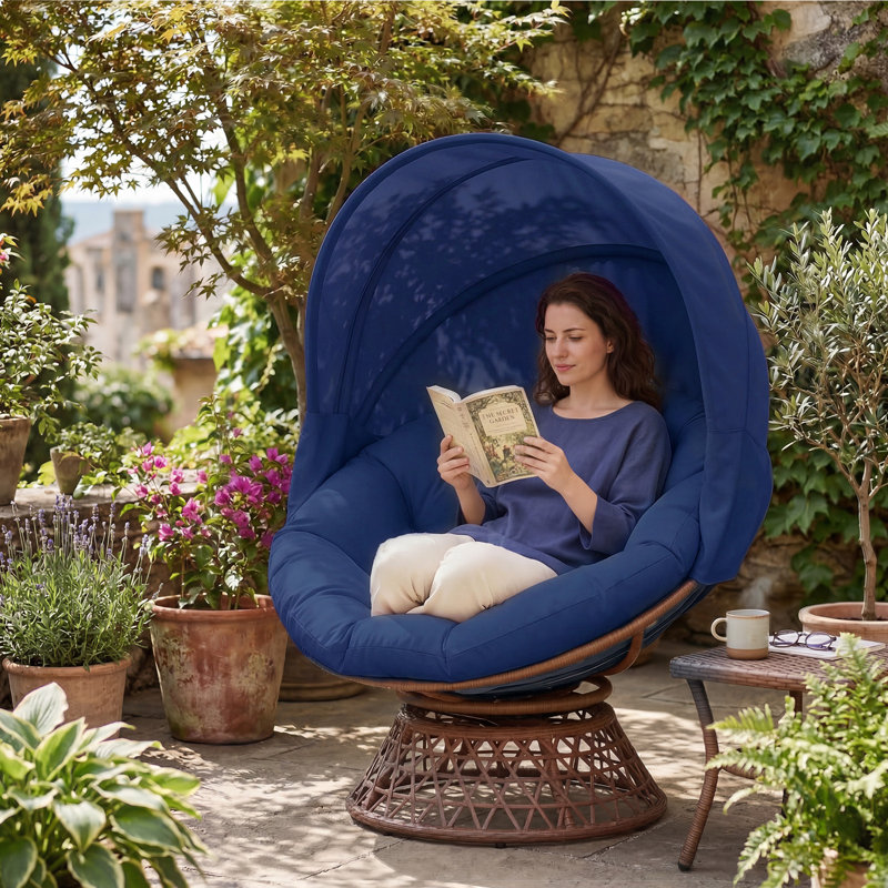 Outdoor Lounge Chair, Blue