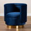Fauteuil demi-tonneau pivotant avec repose-pieds Krishaun-1324883299