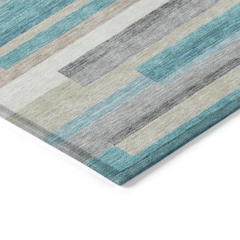 Tapis intérieur / extérieur Malchow avec envers antidérapant, Tapis de couloir 2 pi 3 po x 7 pi 6 po