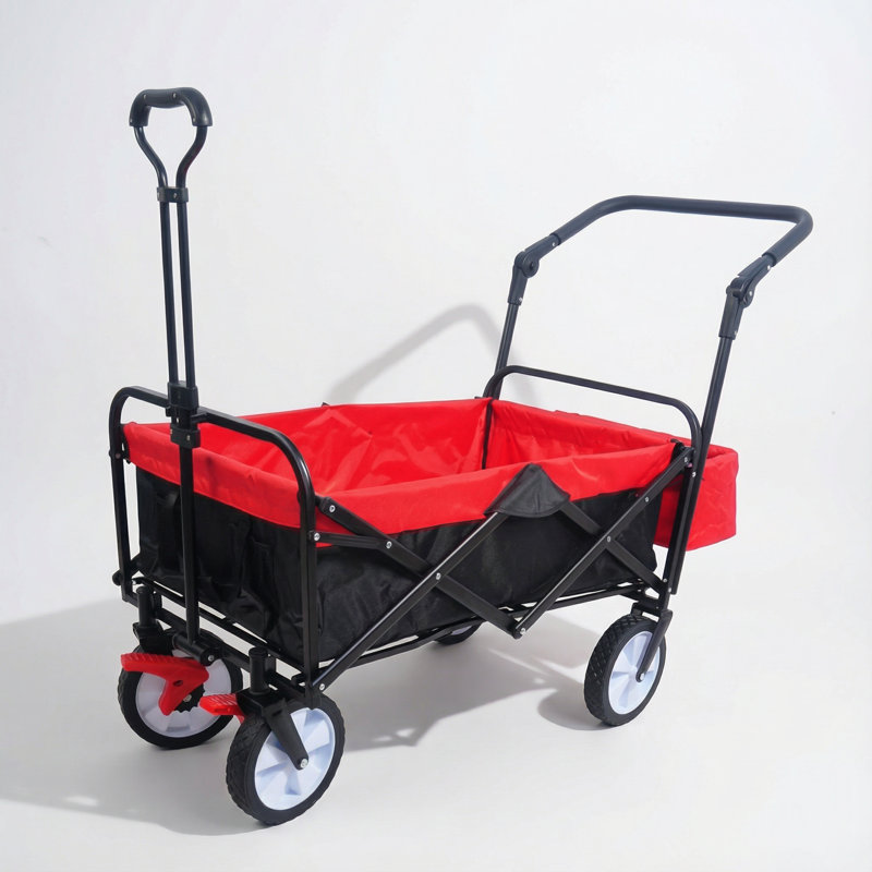 Chariot de jardin, Noir / rouge