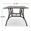 Table de salle à manger rectangulaire en bronze pour l'extérieur - Mobilier de patio en fonte d'aluminium | Idée de cadeau