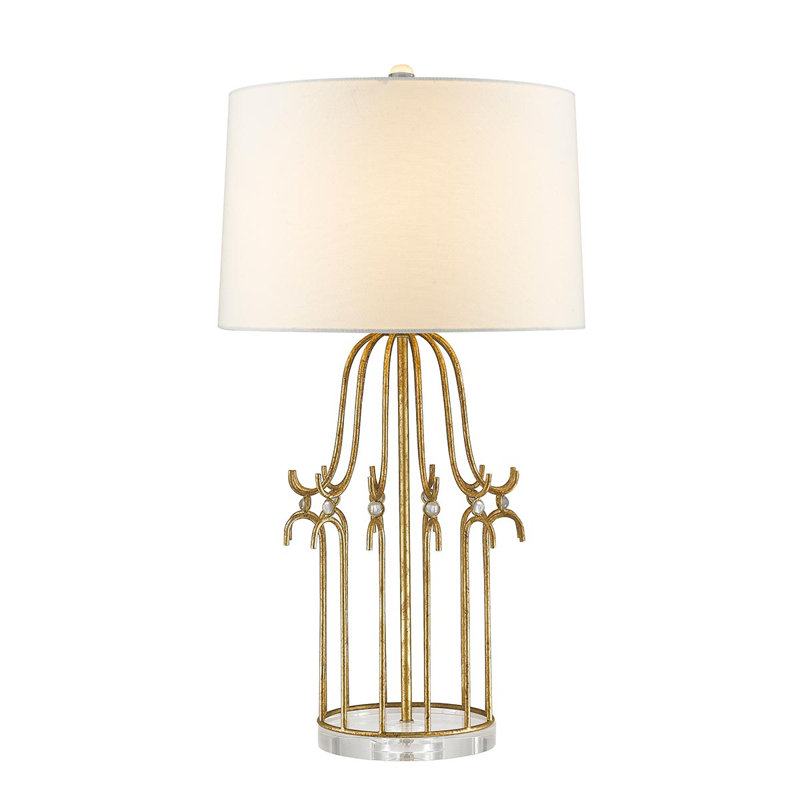 Nixon Metal Table Lamp, Distressed Gold