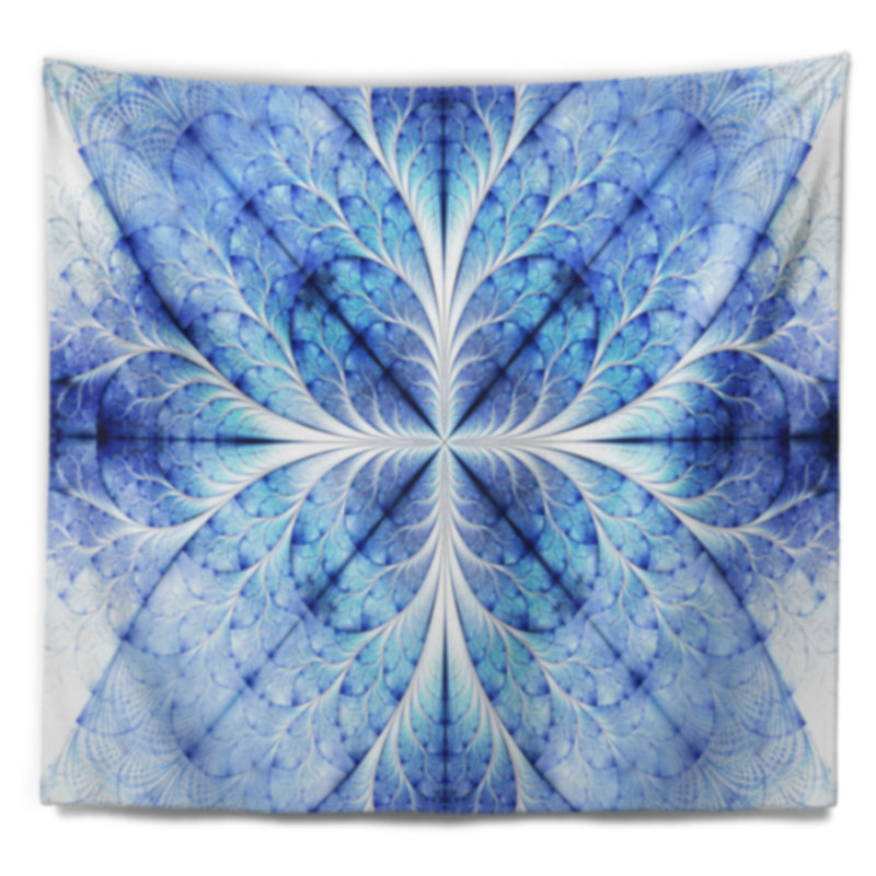 Tapisserie à motif symétrique floral, H 32 po x l 39 po