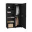 Armoire 1 porte à 6 niveaux avec deux tiges suspendues Eco-1899009732