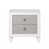 Blanc antique/gris sélectionné
