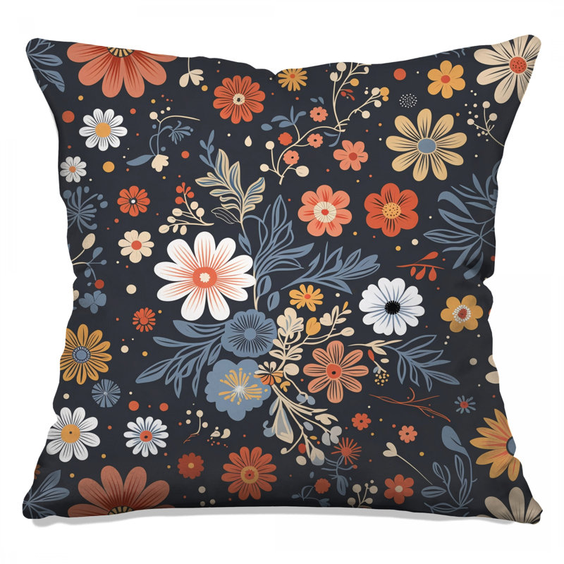 Coussin Floral, 16 x 16 inches