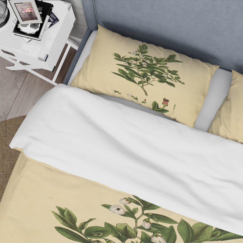 Green/Yellow Microfiber Duvet Cover Set, King Duvet Cover + 2 King Shams