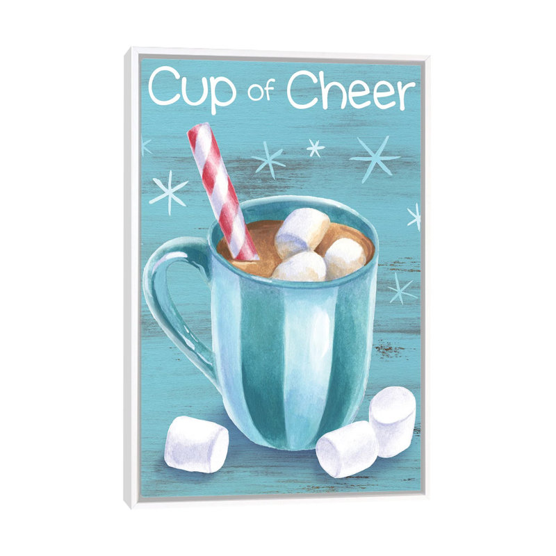 Menthe poivrée cacao I-Cup of Cheer par Kelsey Wilson, reproduction d’art, Pas de tapis, H 26 po x l 18 po x P 1,5 po
