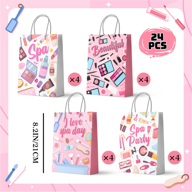 Spa Party Favor Bags, 24pcs Spa Party Gift Bags