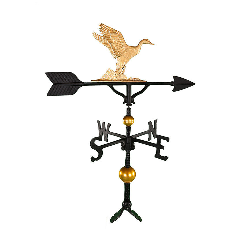 Deluxe Duck Weathervane, Gold