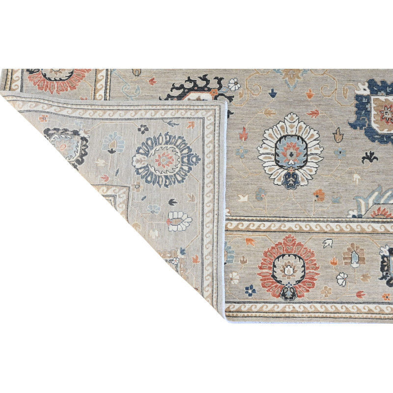 Oushak Collection, Transitional One-of-a-Kind Rectangle 8'2" X 9'11" Hand Knotted Area Rug