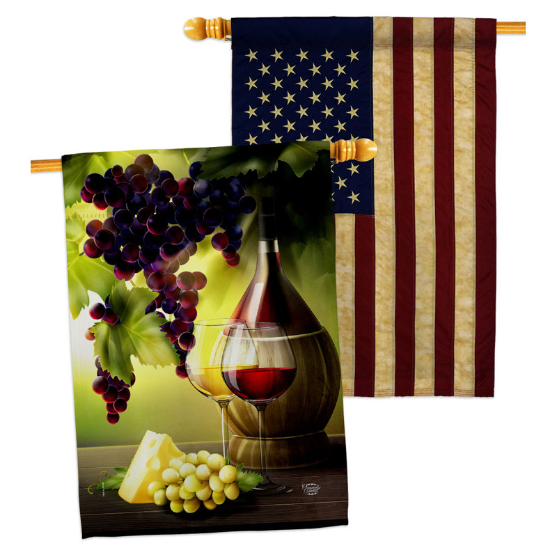 Drapeau de maison en polyester 2 faces 40 x 28