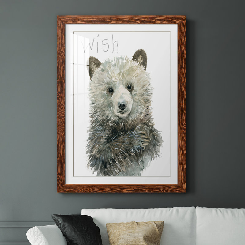 «Forest Fur Baby Bear», cadre photo, Cadre en érable, H 37,5 po x l 27,5 po x P 1,5 po