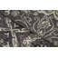 Wool Damask Area Rug in Charcoal/Ivory