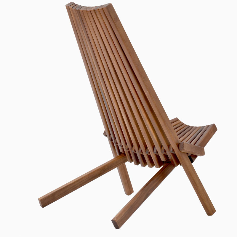 Ergonomic Folding Wooden Recliner