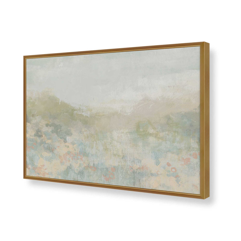 «Dreamy Meadow I» par June Erica Vess, reproduction d'art, H 32 po x l 48 po, Impression sur cadre ouvert sans papier mat