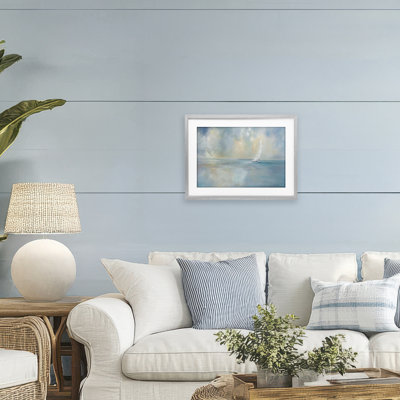 «Heading Out Voilier», reproduction sous verre, conception de Joanne Parent